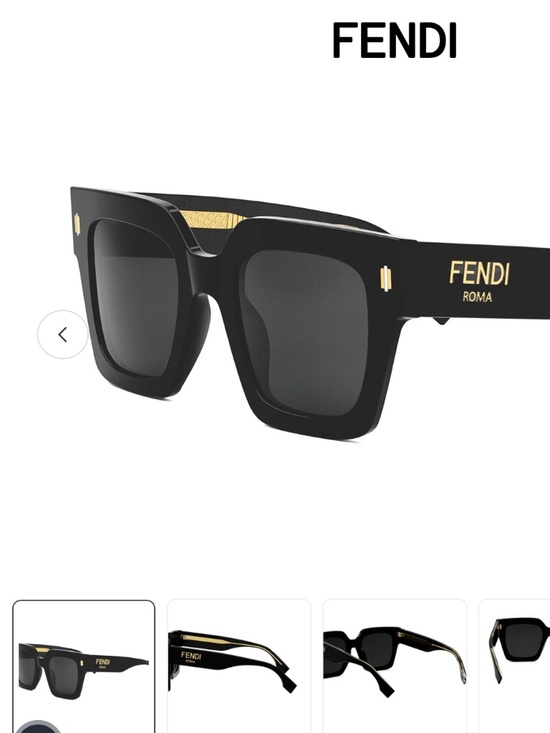 Fendi Roma Black Square Sunglasses main image 5